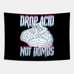 Acid Washed Shirt Drop Acid Not Bombs Tapestry