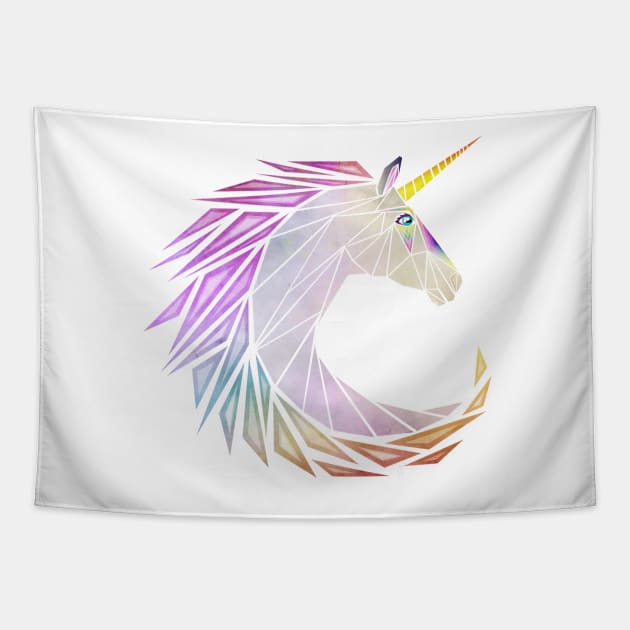 unicorn cercle Tapestry by Manoou