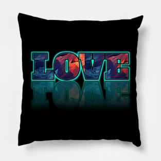 Graphic Love Quote Pillow