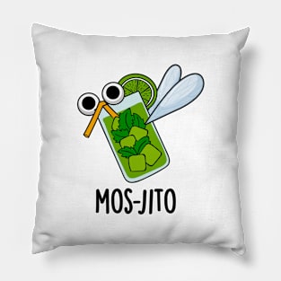 Mos-jito Cute Mojito Drink Pun Pillow