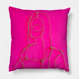 Mona Lisa Pink Pillow