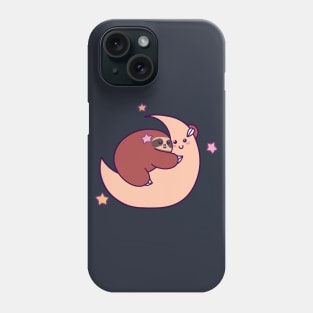 Sleeping Moon Sloth Phone Case