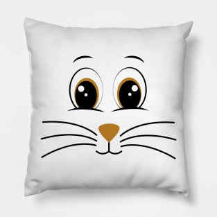 Cute Bunny Rabbit Face Costume Pillow