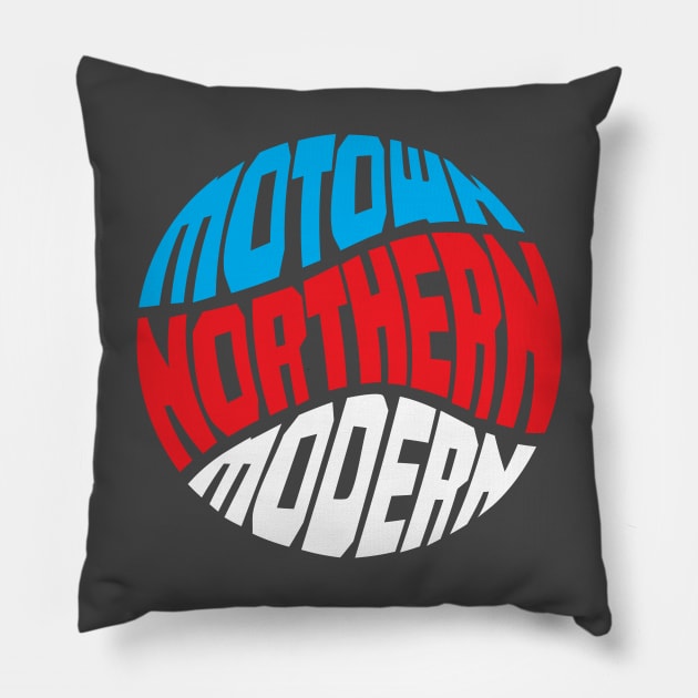 Motown Northern & Modern Pillow by modernistdesign