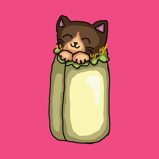 Purrito Burrito Cat by TacoCat Designs