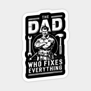 Fathers Day Worlds Best Dad Father Birthday Gift For Daddy Handyman Tools Funny Present DIY Carpenter Builder Magnet