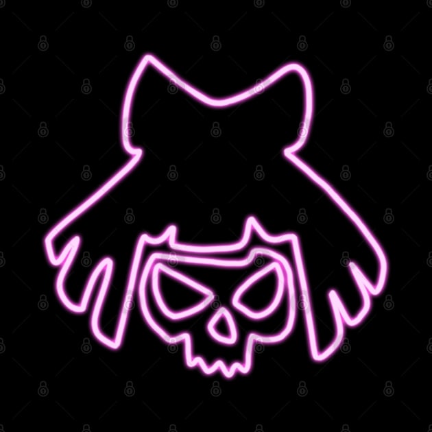 Cyberpunk 2077 - Mox Lizzies Neon Skull by karutees