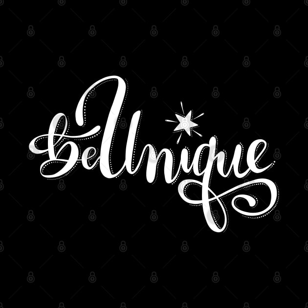 Hand Lettered Be Unique with Star by CarleahUnique