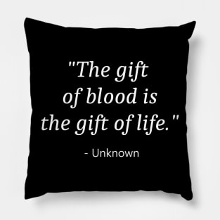 World Blood Donor Day Pillow