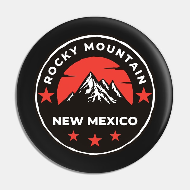 Rocky Mountain New Mexico - Travel Pin by Famgift