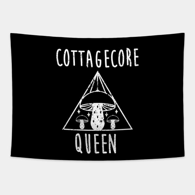 Cottagecore Queen Tapestry by BethTheKilljoy