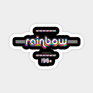 Rainbow 1960 ColorGroove Retro-Rainbow-Tube nostalgia (wf) Magnet