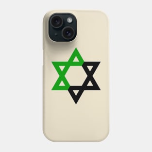 Green Anarchist Magen David Phone Case