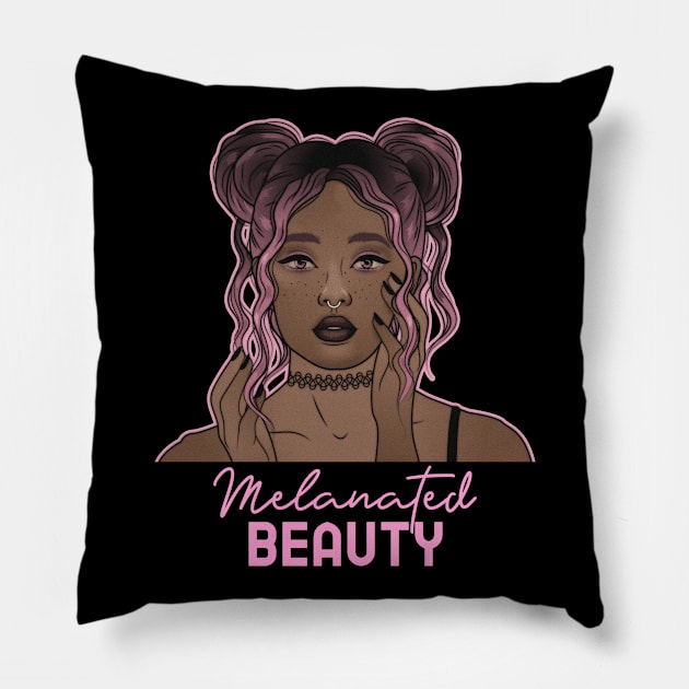 Melanated Beauty Pillow by Hypnotic Highs