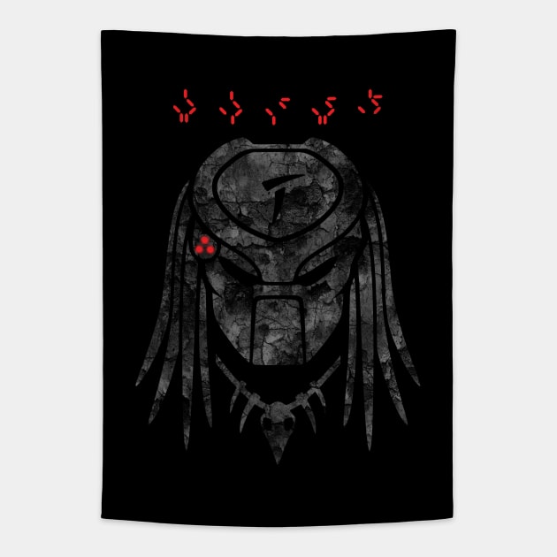 Distressed Cloaked Hunter Tapestry by BoneheadGraphix