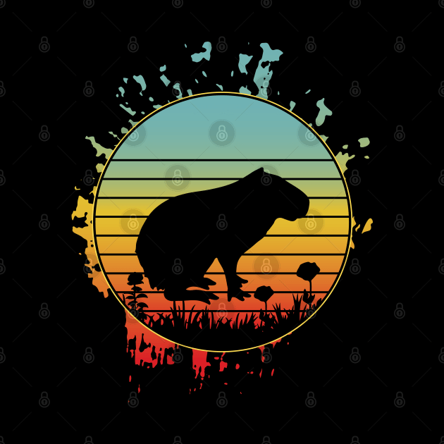 cool capybara Enthusiasts animals aesthetic by greatnessprint