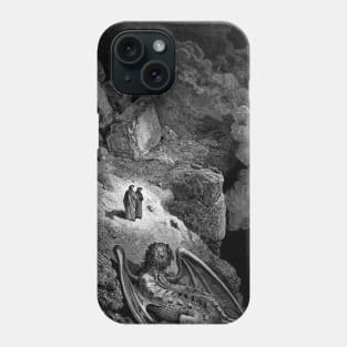 High Resolution Gustave Doré Illustration The Monster Geryon Phone Case