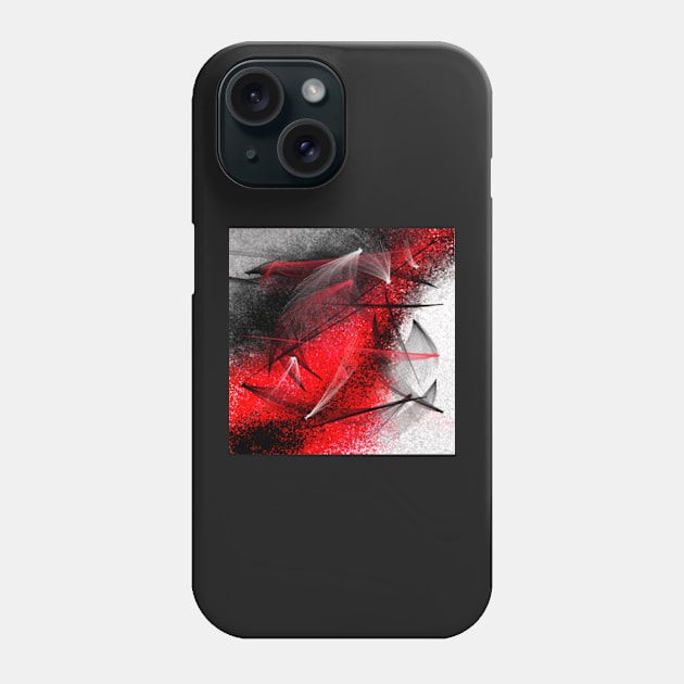 under the spotlight abstract digital painting Phone Case by katerina-ez