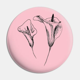 calla lily Pin