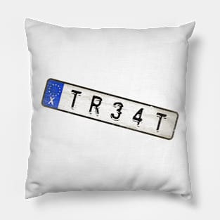 Treat - License Plate Pillow