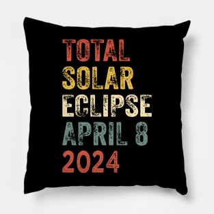 Total Solar Eclipse April 8 2024 3 Pillow