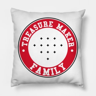 Treasure 13 maker family logo emblem Pillow