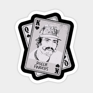 Retro Rollie Fingers 80s Card Style Magnet