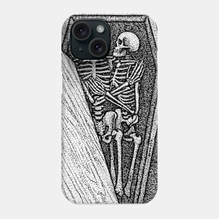 Toujours - Skeleton Lovers Pointilism Phone Case