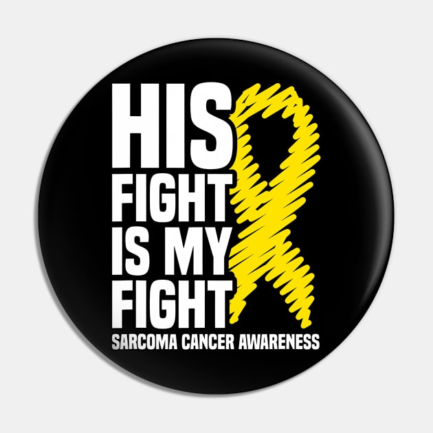 Her Fight Is My Fight Bone Cancer Sarcoma Cancer Awareness Pin by JazlynShyann