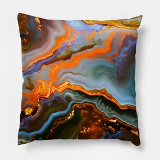 Gemstone Agate Jasper texture 10 Pillow