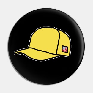 Trucker Hats Yellow Graphic Pin