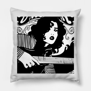 stylish design, guitar girl Pillow