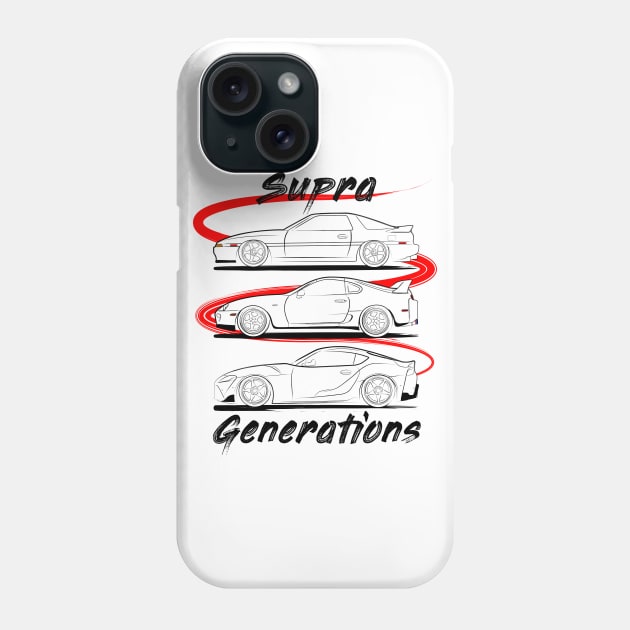 Supra Generations Phone Case by turboosted