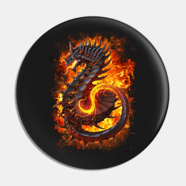 Fire Dragon Alt. Flames Pin by chriskar