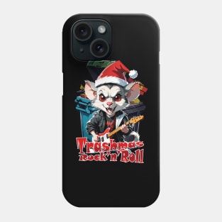 Trashmas Rock and Roll, Rat, opossum Phone Case