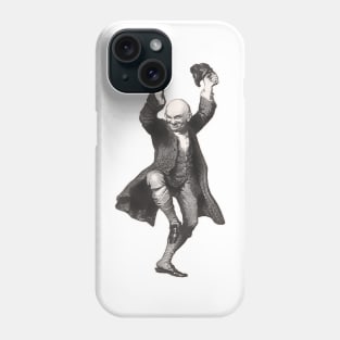 Bald old man dancing happily Phone Case