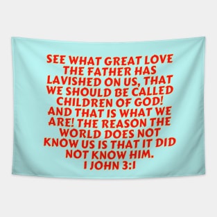 Bible Verse 1 John 3:1 Tapestry