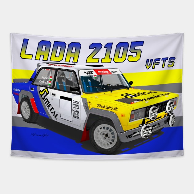 Lada 2105 VFTS Tapestry by PjesusArt