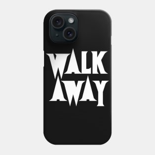 Walk Away - Spike Logo White Block Phone Case