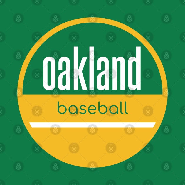 Oakland baseball by BVHstudio