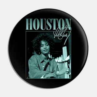 Whitney Houston 80s 90s Music Country Pin