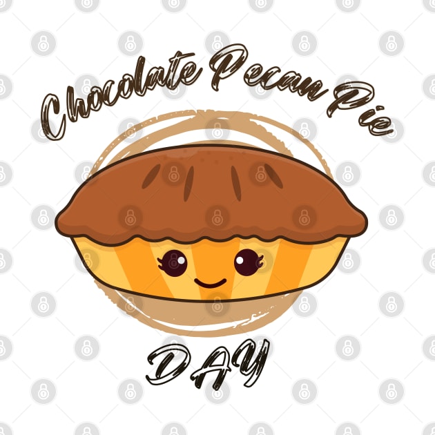 Adult chocolate pecan pie day by Vortex.Merch