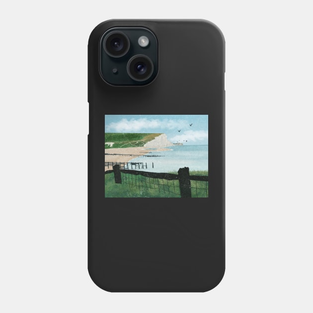 Seven Sisters Cliffs, England Phone Case by quirkyandkind