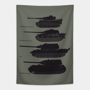 German heavy tanks Tapestry