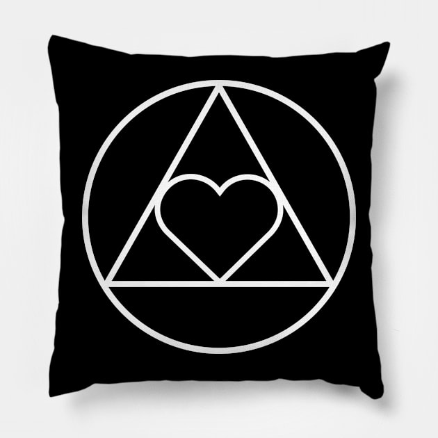 Symbol AA With heart Pillow by SOS@ddicted