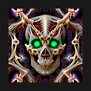 Trippy Horror Skull 17 T-Shirt