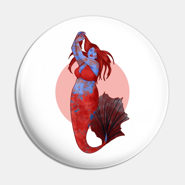 mermaid Pin by ohnoballoons