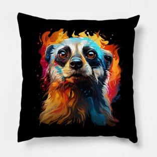 Meerkat Rainbow Pillow