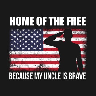 Brave Veteran Uncle Veteran’s Day Family Support T-Shirt