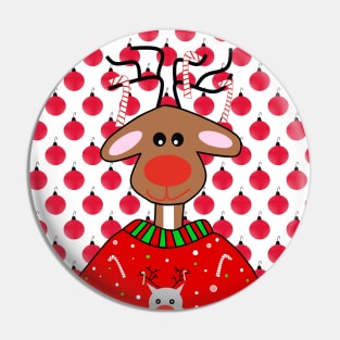 UGLY Christmas Sweater For Reinder Pin